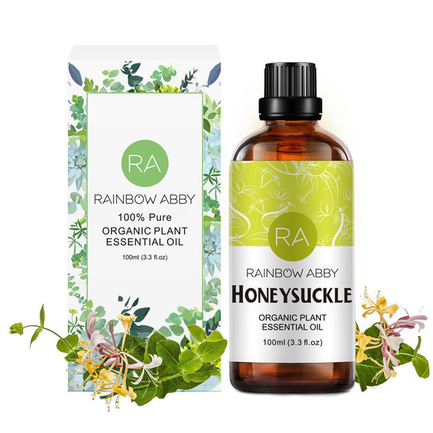 RAINBOW ABBY, Honeysuckle Organic Plant Essential Oil - 10 ml - CLENZ