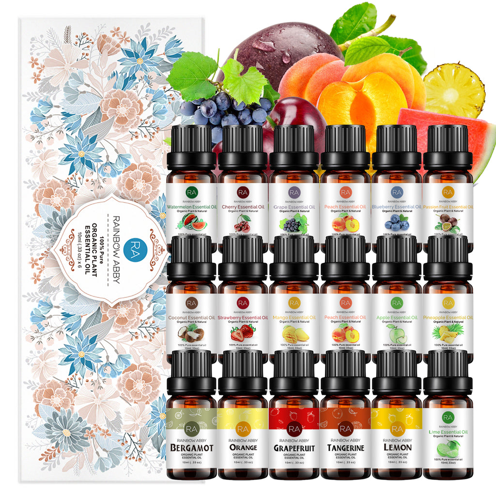 18-Pack 10ml Fruit Essential Oils Set