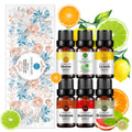 6-Pack 10ml Citrus Essential Oil Set: Lemon, Sweet Orange, Bergamot, Grapefruit, Tangerine, Lime