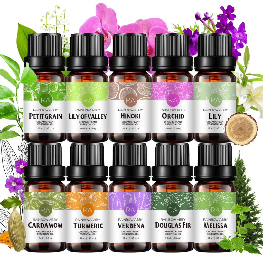 10-Pack 10ml Essential Oils Set