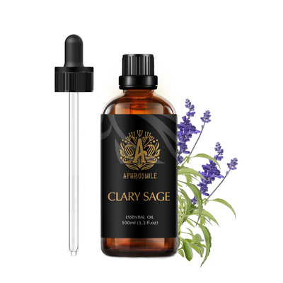 Clary Sage Essential Oil 100ml - 100% Pure Natural - Aromatherapy & Therapeutic