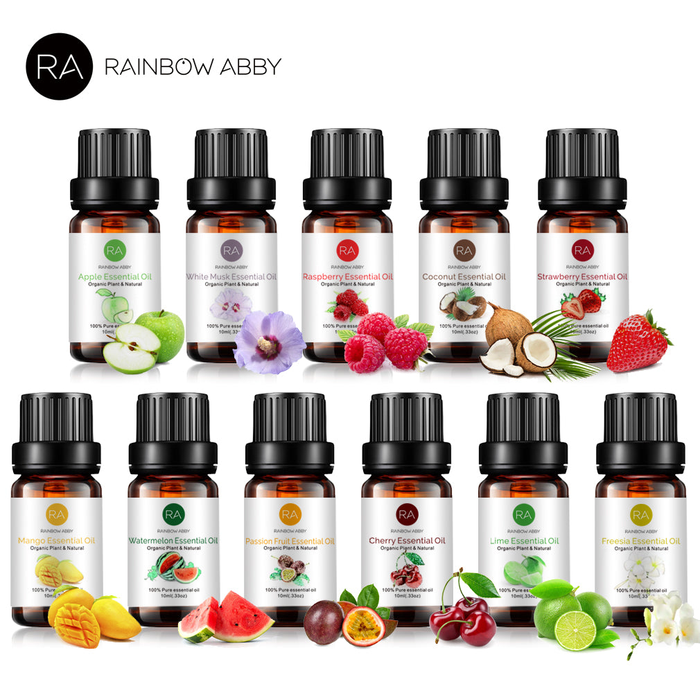 RAINBOW ABBY ライム　エッセンシャルオイル 10ml 6-Pack 10ml Essential Oils Set +1Pcs Humidifier