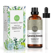 Sandalwood Essential Oil 100ml - 100% Pure Aromatherapy Oil for Diffuser Perfumes