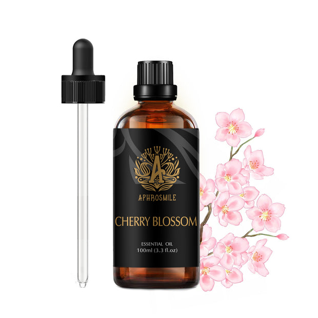 100% Pure Cherry Blossom Essential Oil for Humidifier, 100ml Aromatherapy Essential Oil Cherry Blossom for Diffuser