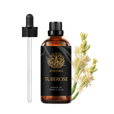 100% Pure Tuberose Essential Oil for Diffuser, 100ml Organic Tuberose Essential Oil for Humidifier, Massage