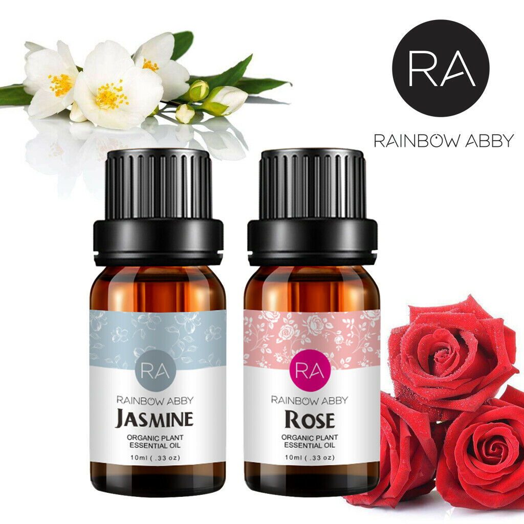 2-Pack 10ml Rose Jasmine Essential Oils Set – RainbowAbby 2013