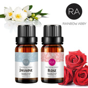 2-Pack 10ml Rose Jasmine Essential Oils Set