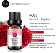 Rose Essential Oil 10ml*2 - 100% Pure & Natural Essential Oil - Aromatherapy