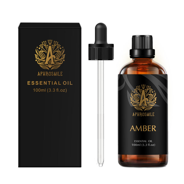 100% Pure Amber Essential Oil for Humidifier 100ml Aromatherapy Essential Oil Amber for Diffuser, Amber Oil for Candle Making