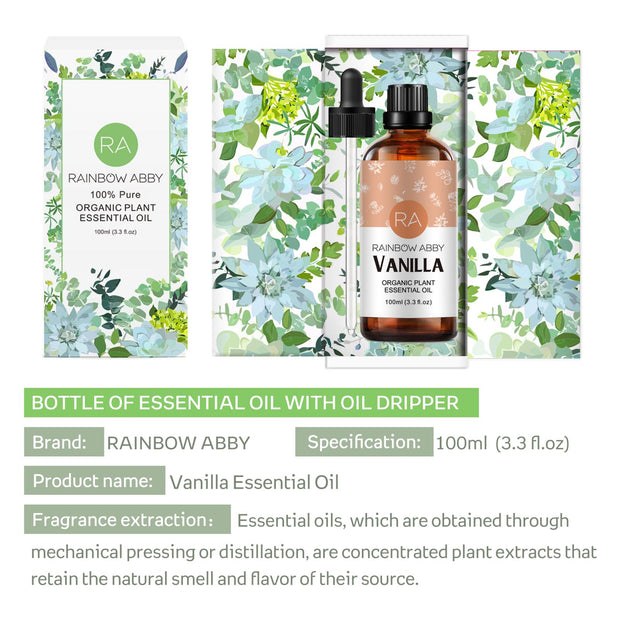 Vanilla Essential Oils Aromatherapy 100ml 100% Pure Natural Therapeutic Oil