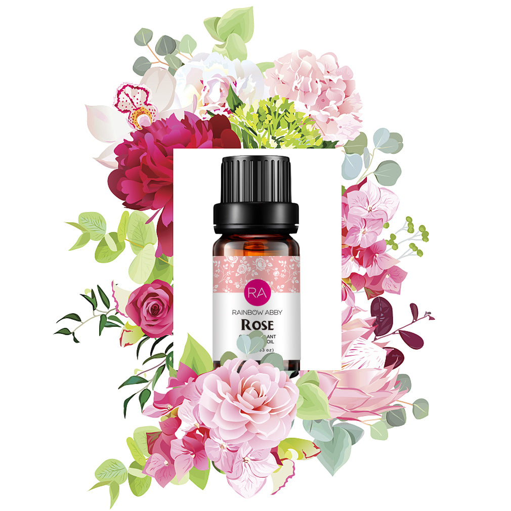 Aceite Esencial de Rosa 100% Aceite de Aromaterapia puro para Difusor, Perfumes, Masaje, Cuidado de la Piel, Jabones, Velas - 10ml