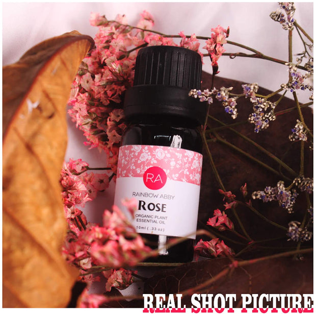 Rose Essential Oil 10ml*2 - 100% Pure & Natural Essential Oil - Aromatherapy