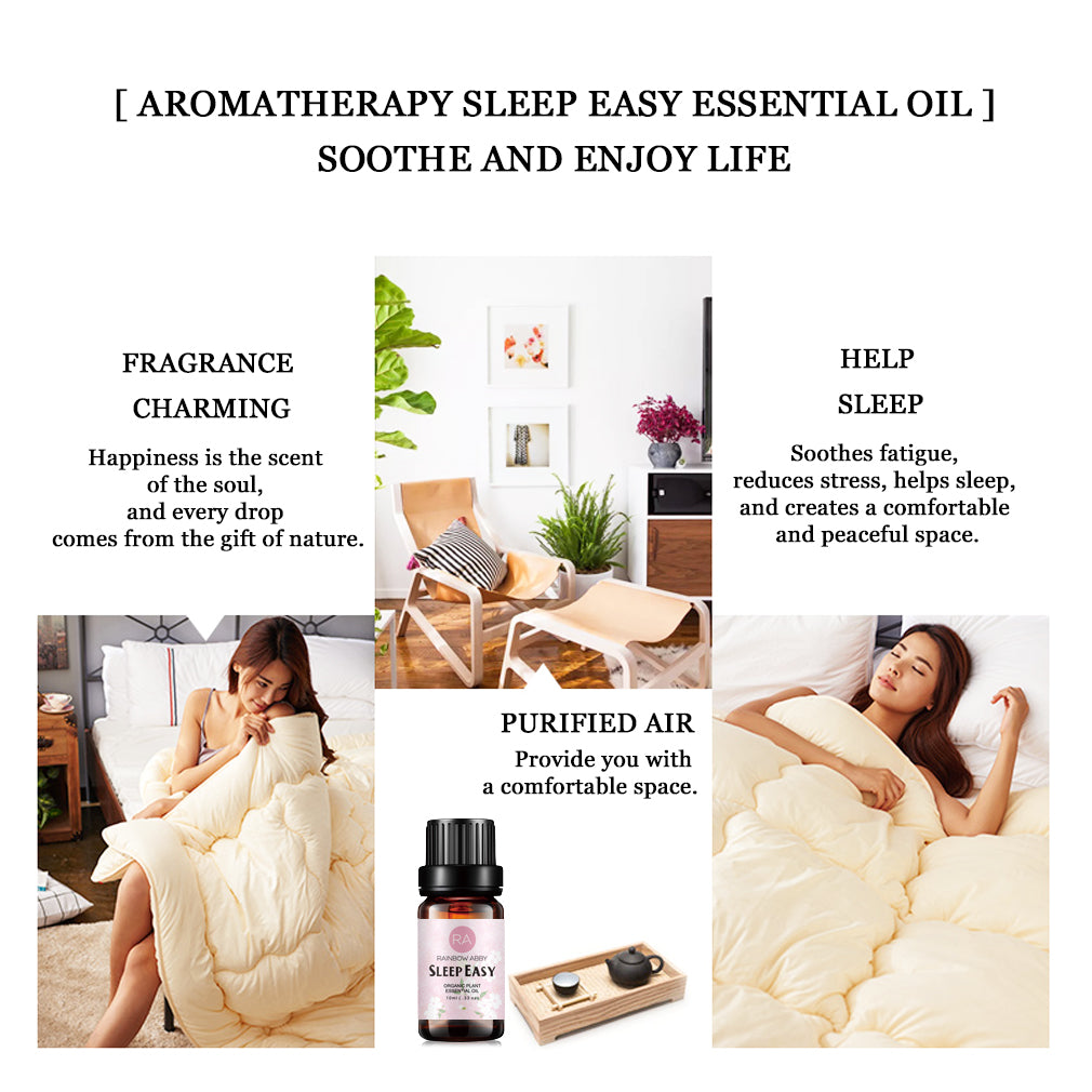10 ml de aceite esencial Sleep Easy - Aceite esencial compuesto de aromaterapia 100% puro