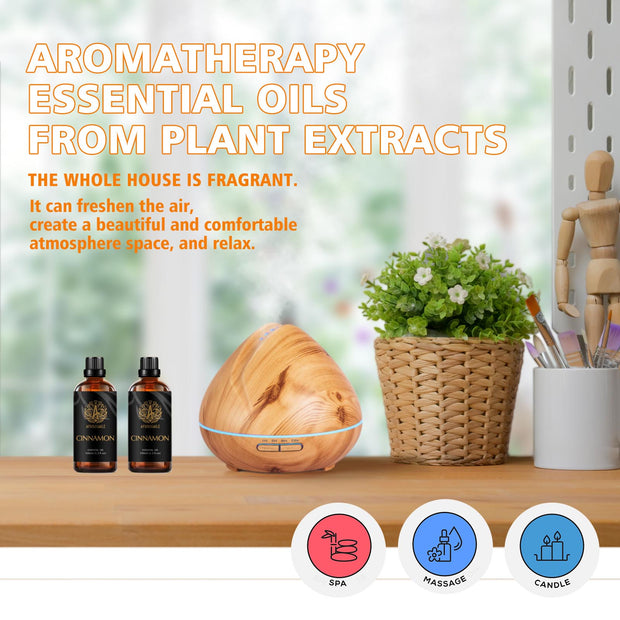 Essential Oil 100ml 100% Pure Natural Cinnamon Oil Aromatherapy Therapeutic Grade