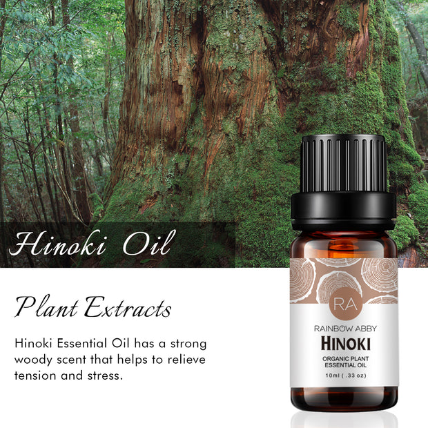 2-Pack 10ml Hinoki Essential Oil (Chamaecyparis Obtusa)