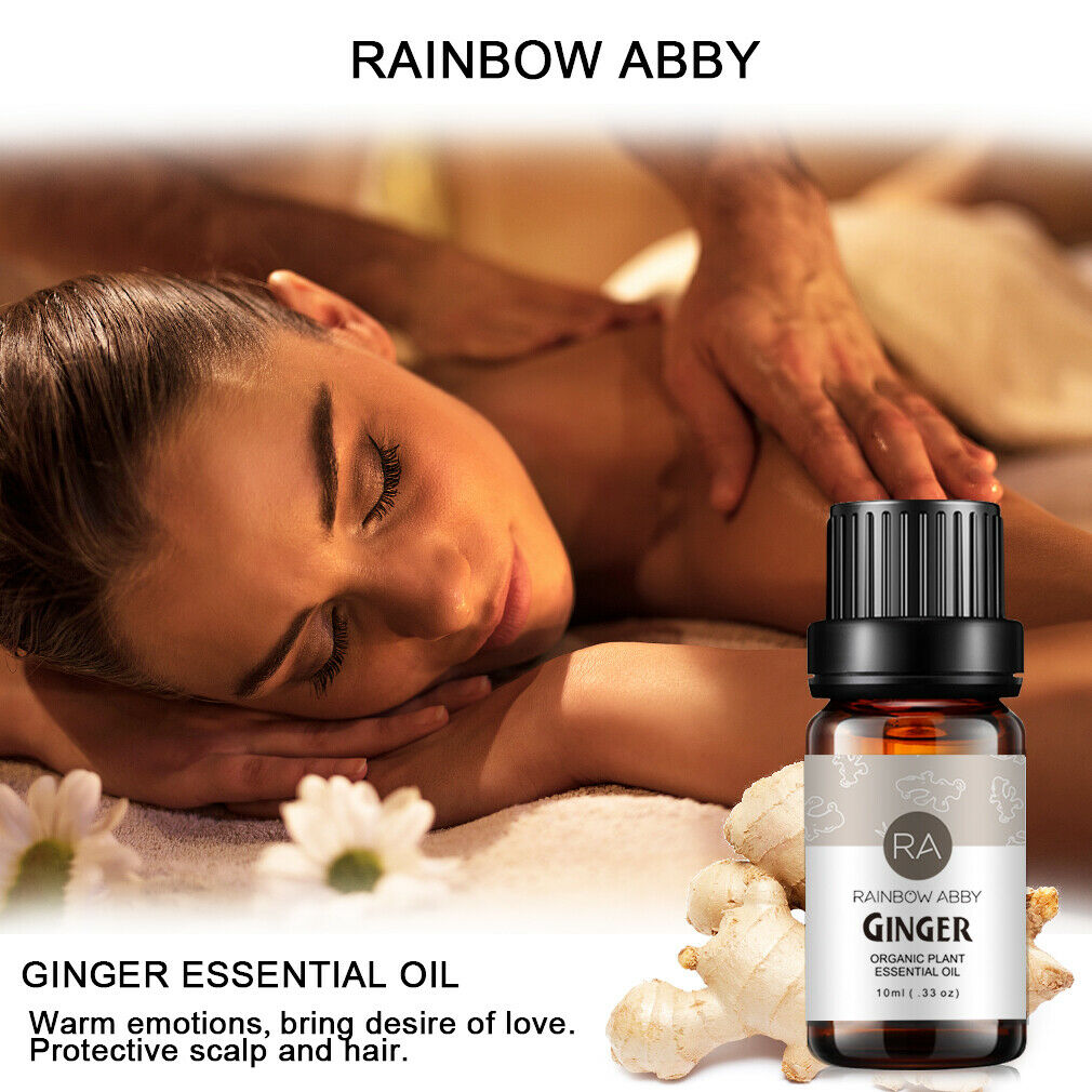 6-Pack 10ml Essential Oils Set: Pine,Ginger,Black Pepper,Pine Needles,Juniper,Thyme
