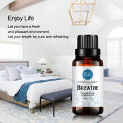 Difusor de aceites esenciales Breathe Blend Aceite de aromaterapia, 30 ml