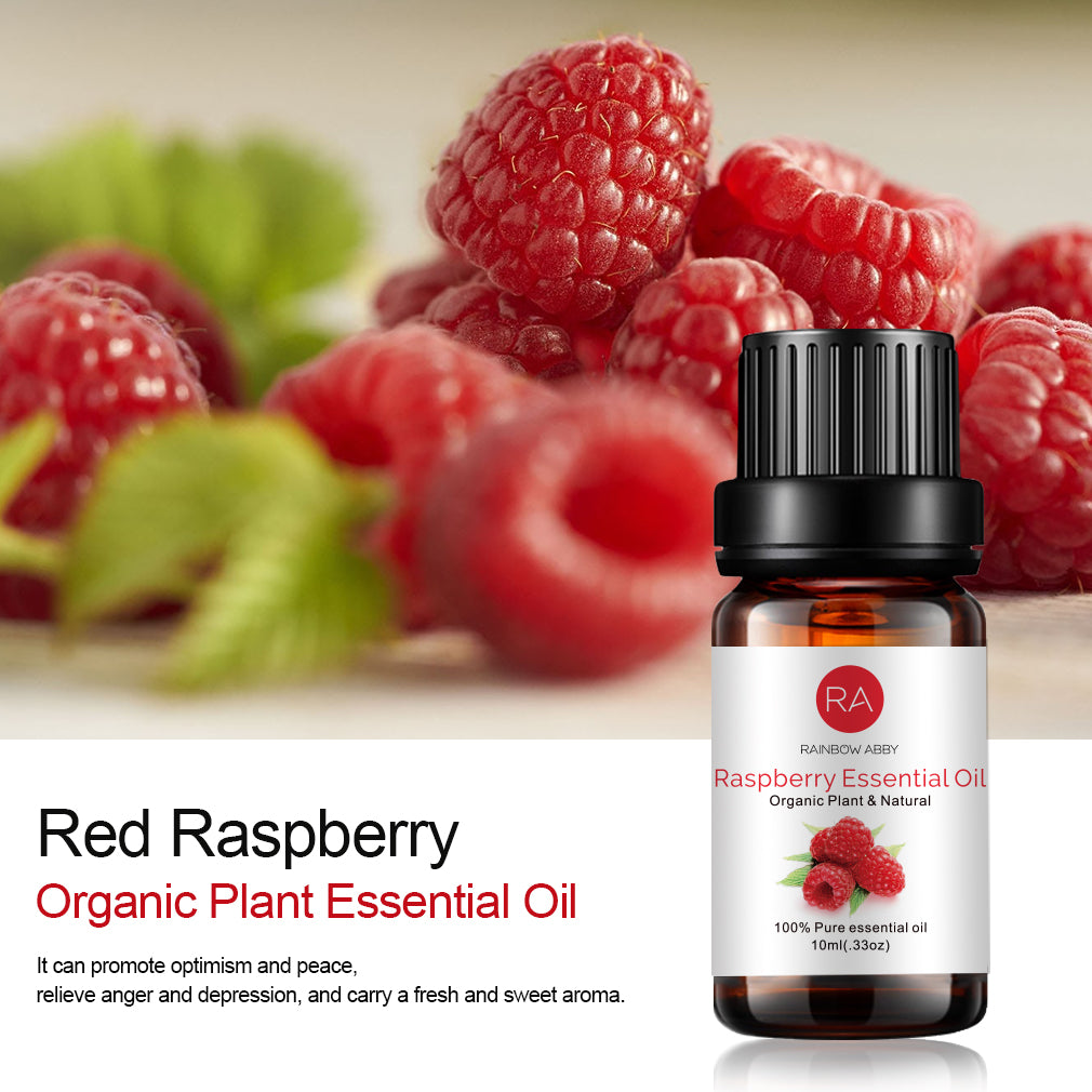 10 ml de aceite esencial de frambuesa, aceite de frambuesa de aromaterapia natural 100% puro para difusor