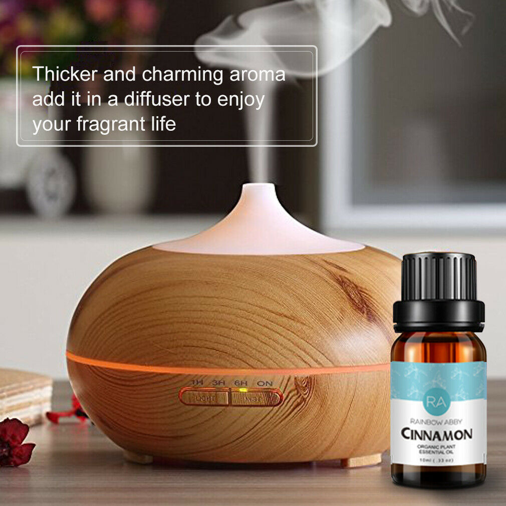 6-Pack 10ml Essential Oil Set: Rosemary,Rose,Ylang-ylang,Cinnamon,Vanilla, Myrrh