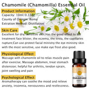 Top 4 (Rose, Jasmine, Sandalwood, Chamomile) Essential Oil Set 100% Pure Aromatherapy Organic Oil for Diffuser, Humidifier