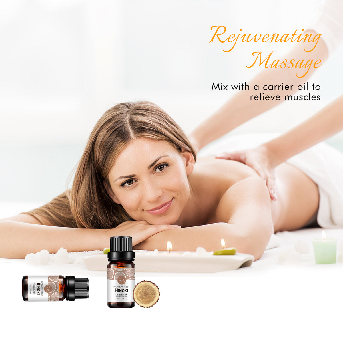 2-Pack 10ml Hinoki Essential Oil (Chamaecyparis Obtusa)