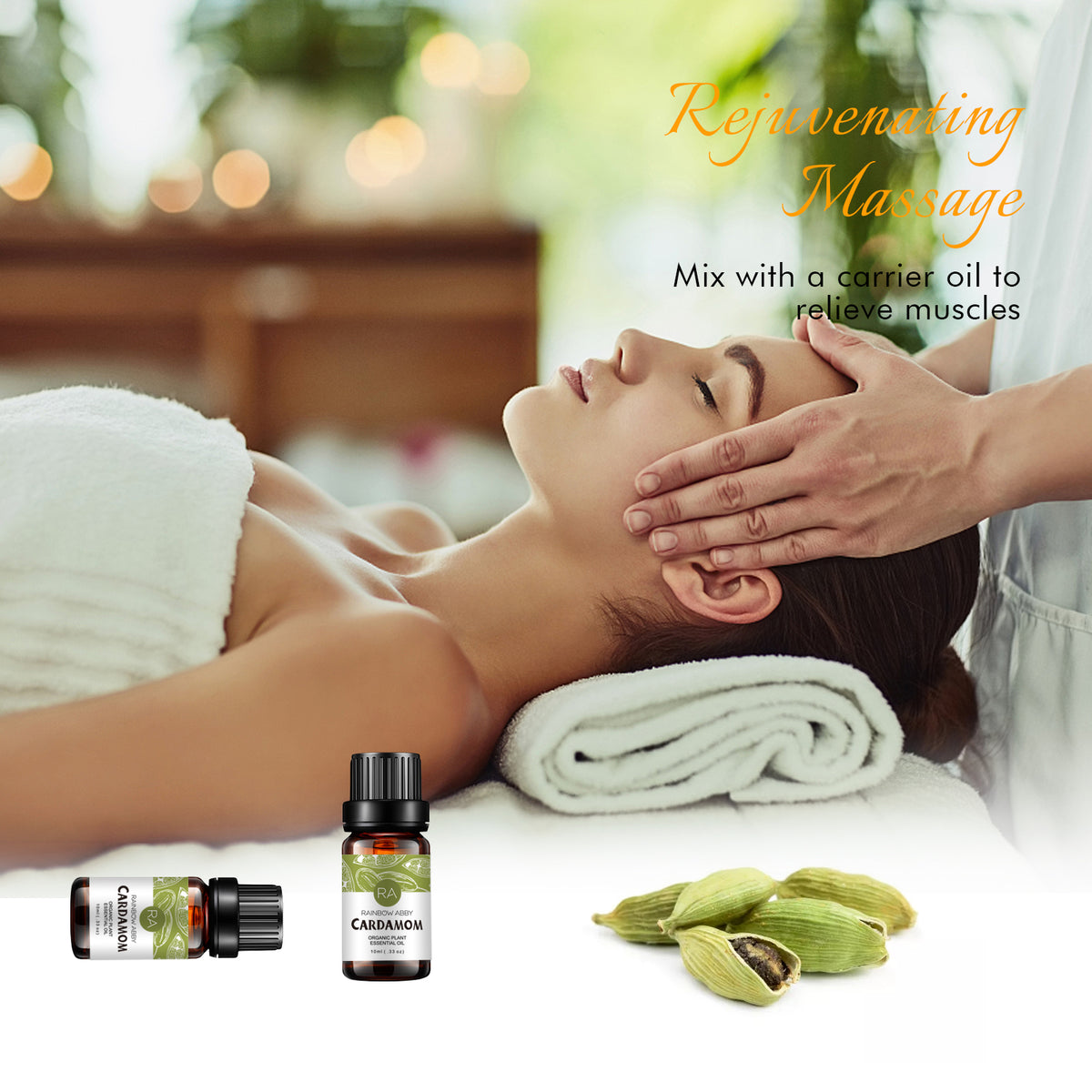 2-Pack 10ml Cardamom Essential Oil