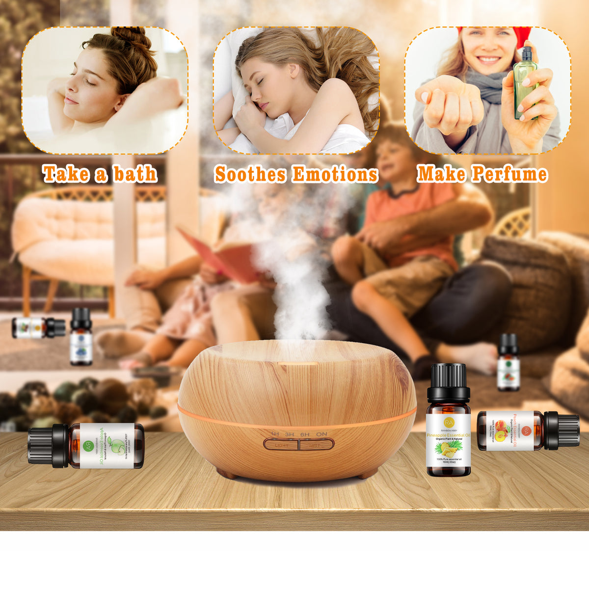 18-Pack 10ml Fruit Essential Oils Set