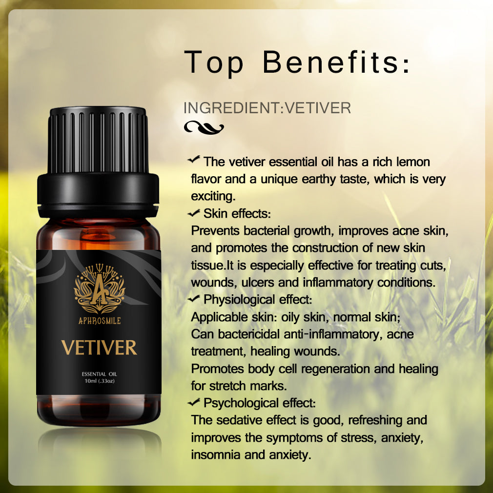 (Sale) AS 10ml Vetiver Essential Oil