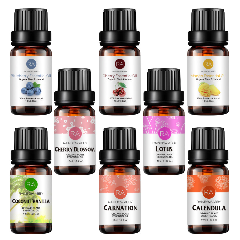 RAINBOW ABBY TOP 8x 10ml Juego de aceites esenciales 100% puros