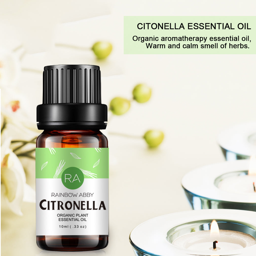 Aceite esencial de citronela - Aceite de citronela 100% puro - 10 ml