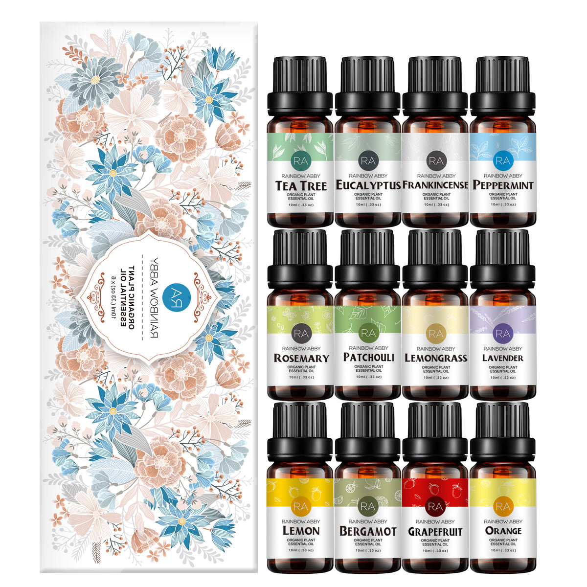 12 MUST-HAVE ESSENTIAL OILS - Uplifting,Freshening,Calming,Relaxing,Meditative