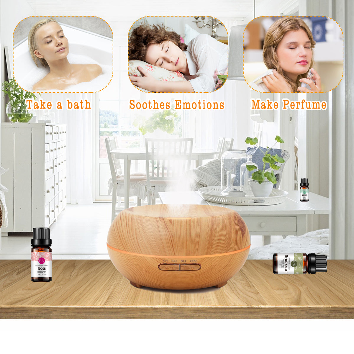 12-Pack 10ml Essential Oils Set that help induce sleep- To Fall (And Stay) Asleep