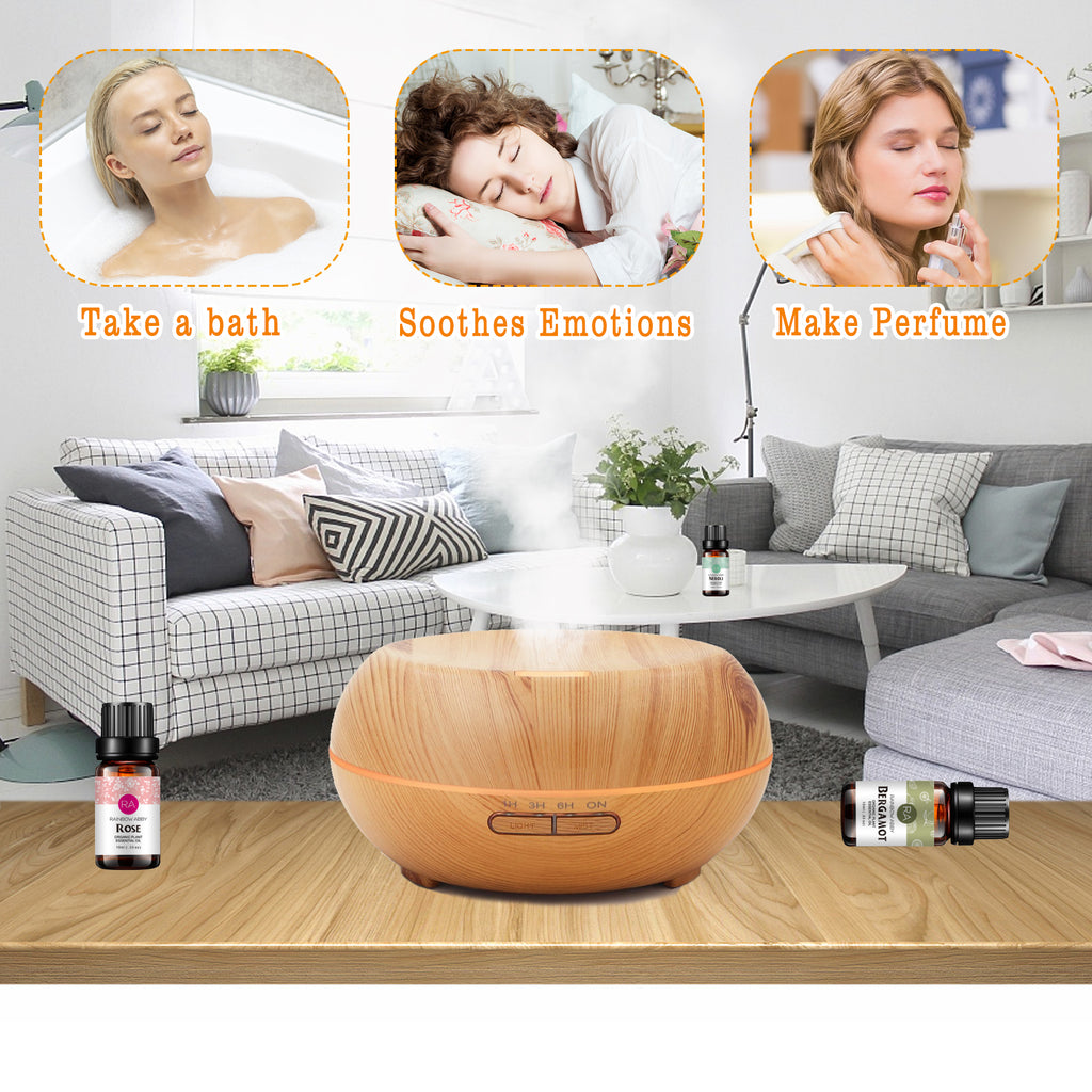 12-Pack 10ml Essential Oils Set For Relieving Anxiety and Finding Balance