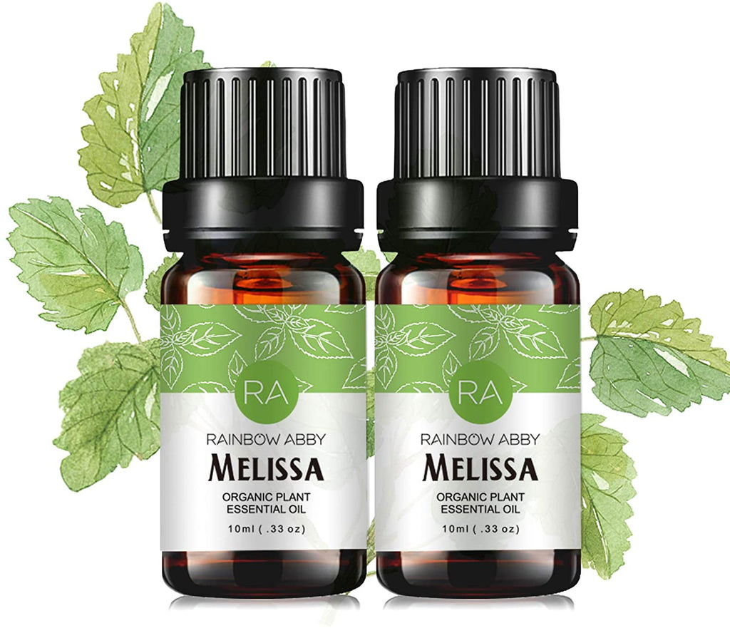 2-Pack 10ml Melissa Essential Oil for Stress Relief and Sleep