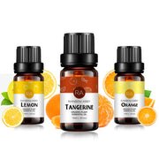 3-Pack 10ml Citrus Essential Oils Set : Sweet Orange, Lemon, and Tangerine