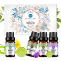 4-Pack 10ml Floral Essential Oils Set: Violet, Neroli,Bergamot,YlangYlang