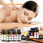 5-Pack 10ml Floral Essential Oils Set: Rose, Jasmine, Ylang ylang, Cherry Blossom, Freesia