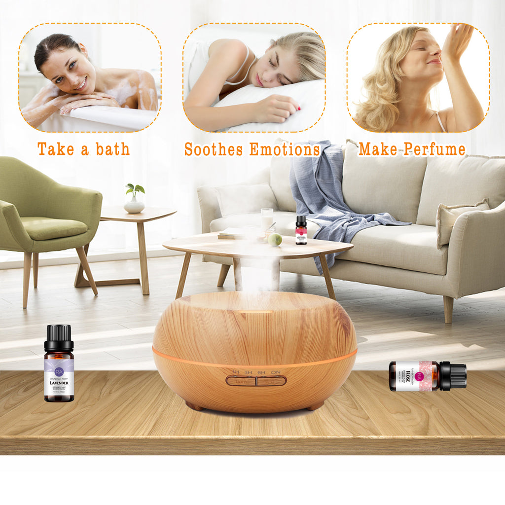 8-Pack 10ml Floral Essential Oils Set- Comforting,Promotes rest,Mood balancing