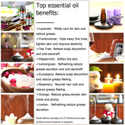 9x10ml Essential Oils Lavender Lemongrass Lemon Peppermint Rosemary Frankincense