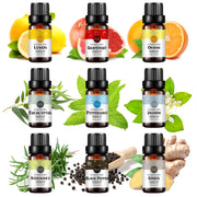 9-Pack 10ml Essential Oils Set for energy- For Instant Energy