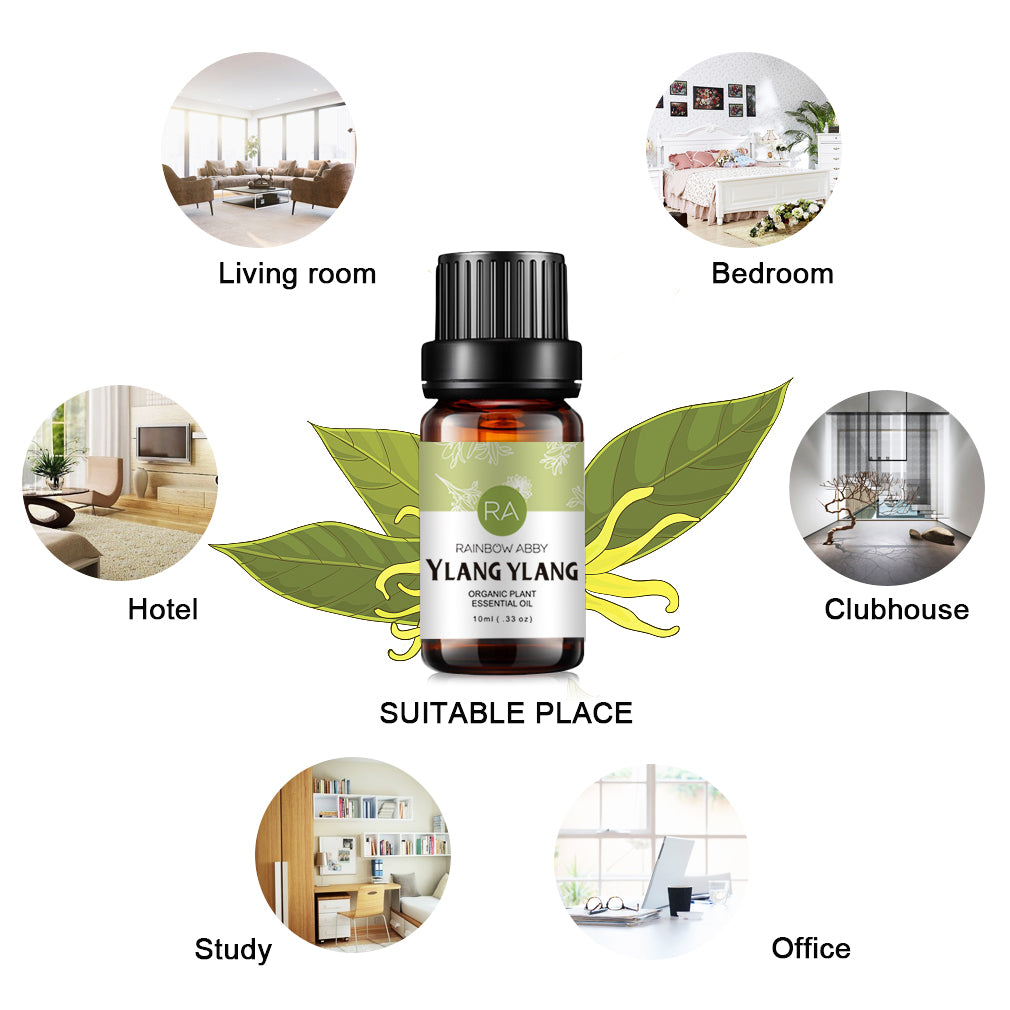 10 ml de aceite esencial de Ylang Ylang - Aceite de Ylang Ylang de aromaterapia 100% puro