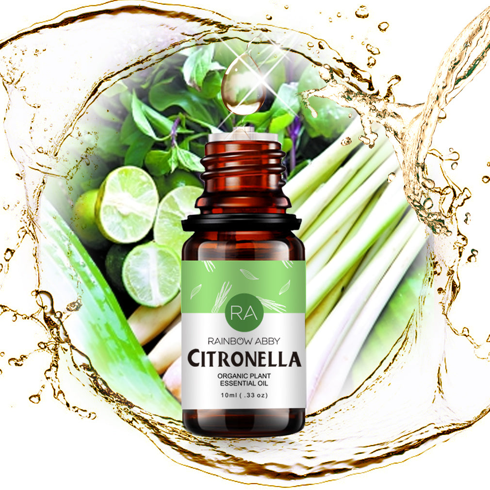 Aceite esencial de citronela - Aceite de citronela 100% puro - 10 ml